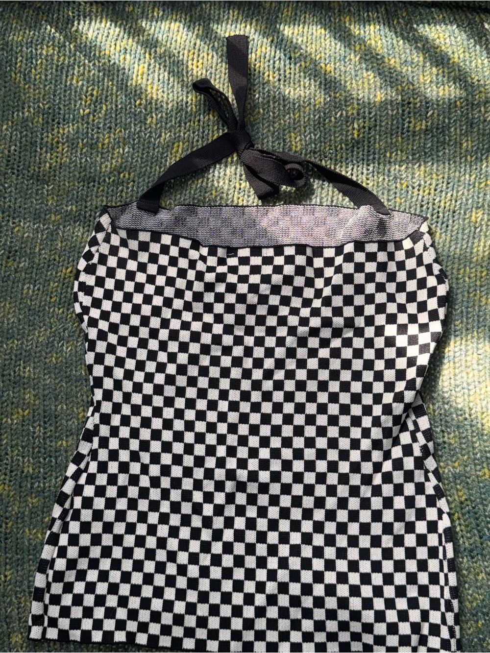 Checkered Halter Top - Picture 2 of 3